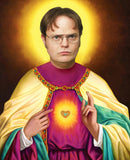 Dwight Schrute Rainn Wilson Saint Celebrity Prayer Candle Funny Gift