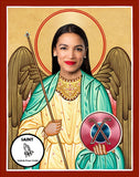 funny Alexandria Ocasio-Cortez AOC celebrity prayer candle novelty gift