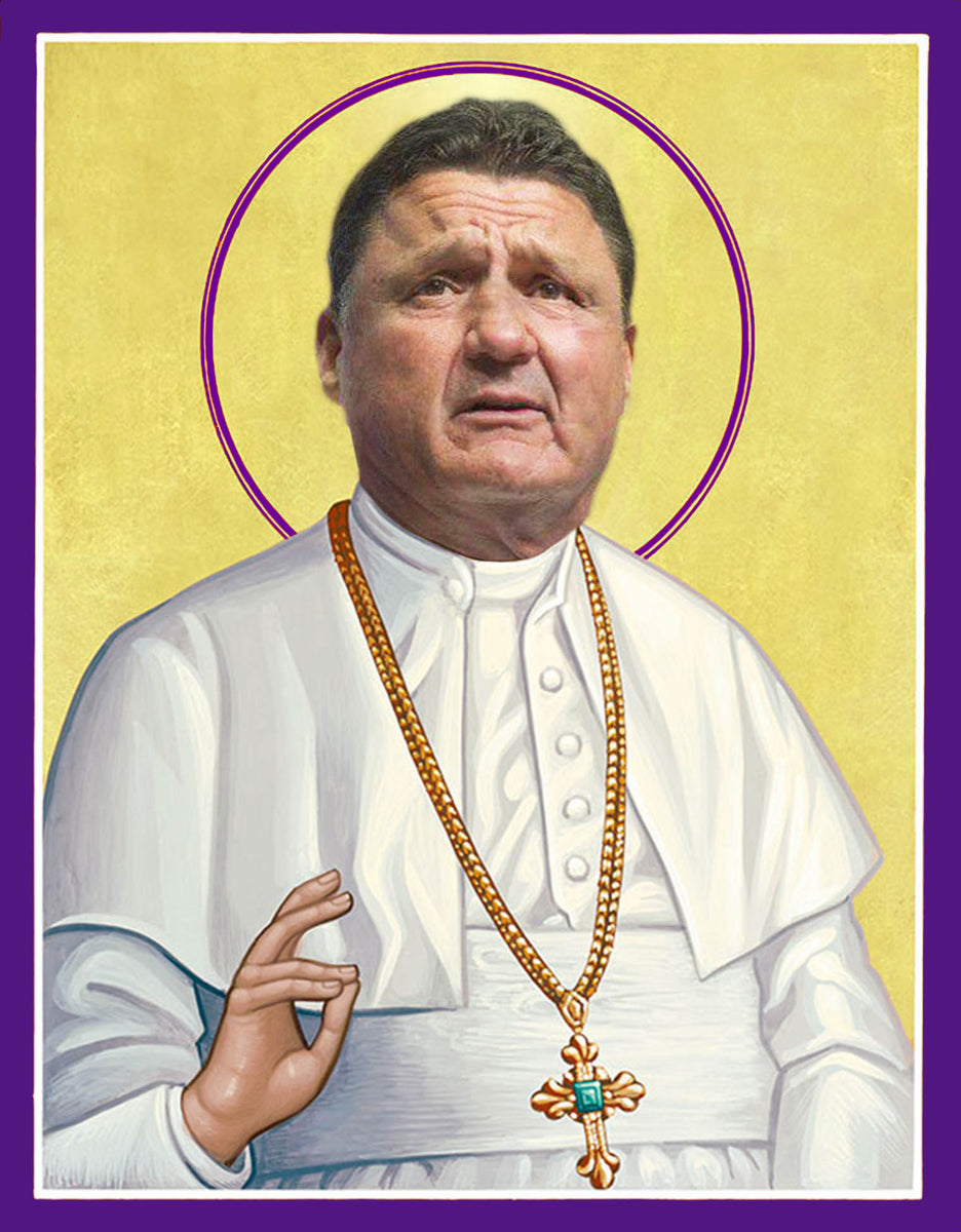 Ed Orgeron LSU Tigers Celebrity Prayer Candle – Celeb Prayer Candles