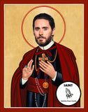Jared Leto Funny Novelty Saint Celebrity Prayer Candle