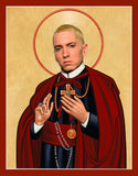  funny saint Eminem celebrity prayer candle gift