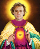 funny saint Heath Ledger celebrity prayer candle gift