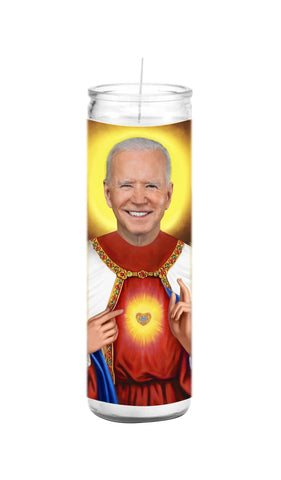 Joe Biden President Saint Celebrity Prayer Candle