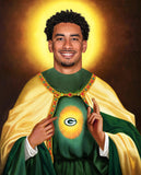 Jordan Love Green Bay Packers Saint Celebrity Prayer Candle gift