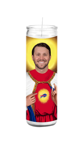 Josh Allen Buffalo Bills Saint Celebrity Prayer Candle