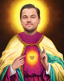 funny Leonardo DiCaprio celebrity prayer candle saint gift