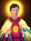 funny saint Tucker Carlson celebrity prayer candle novelty gift