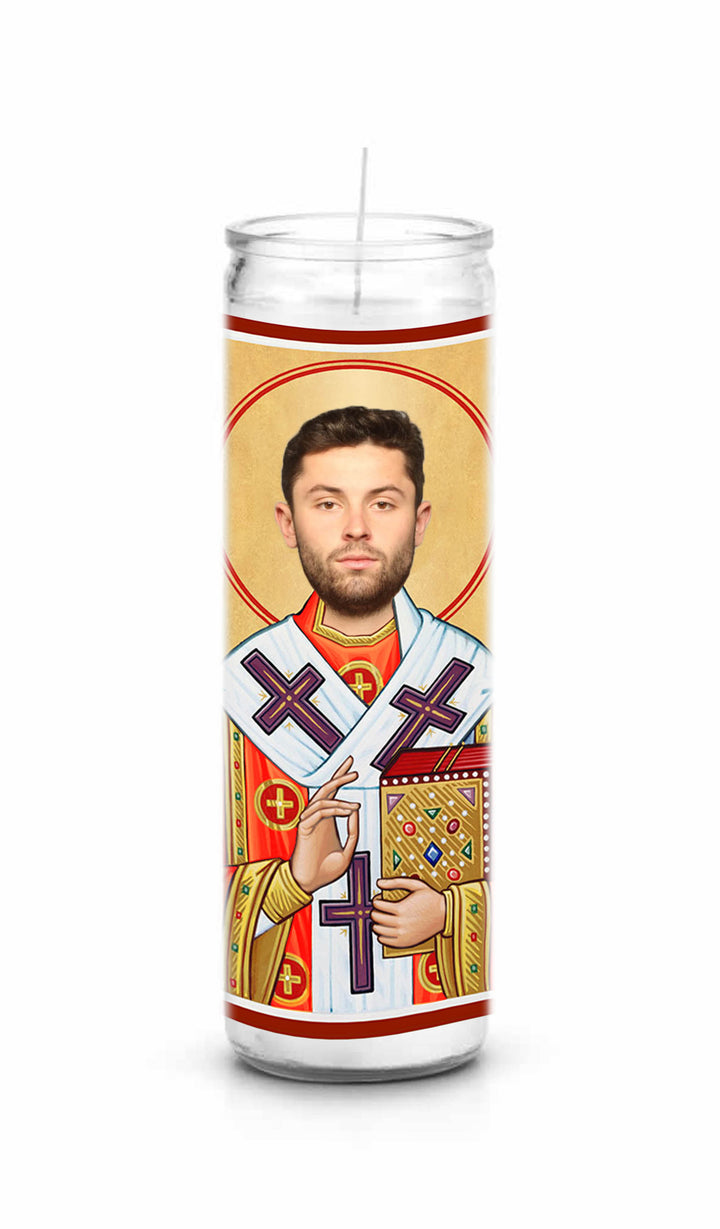 Baker Mayfield Celebrity Prayer Candle Celeb Prayer Candles