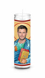 Chris Hemsworth Saint Celebrity Pop Culture Prayer Candle