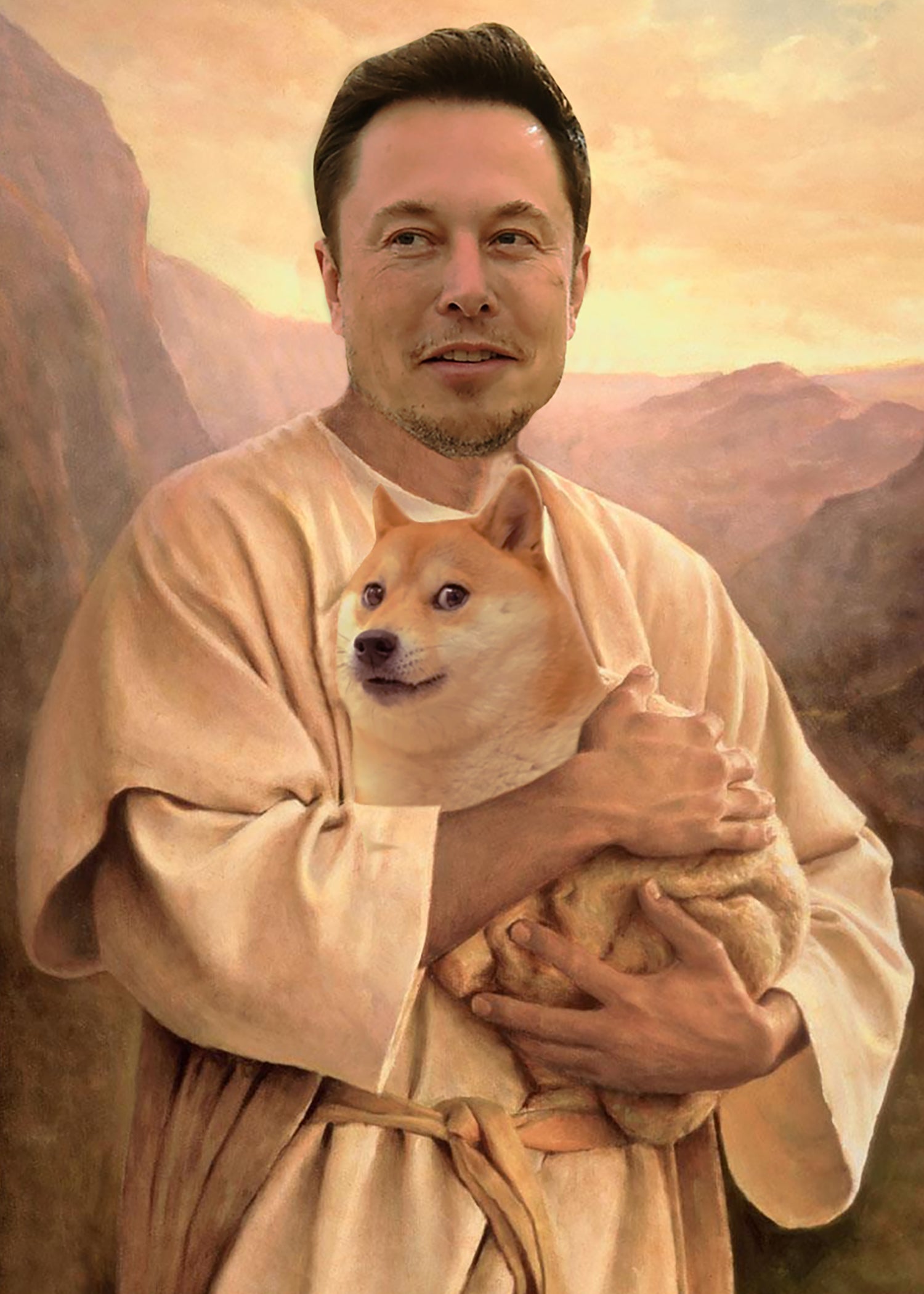 Elon Musk Doge Celebrity Prayer Candle