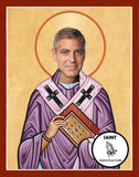 George Clooney Saint Celebrity Prayer Candles