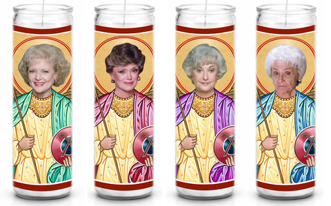 Golden Girls Funny Saint Celebrity Prayer Candle Gift Set