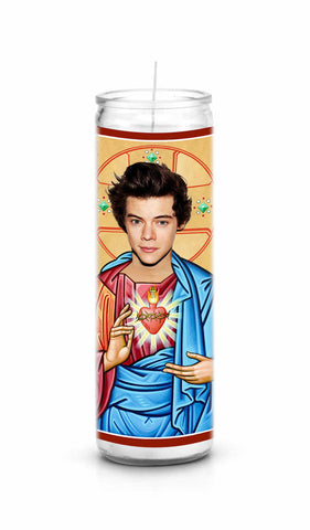 funny Young Harry Styles One Direction 1D celebrity prayer candle novelty gift