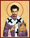 Johnny Depp funny saint celebrity prayer candle novelty gift