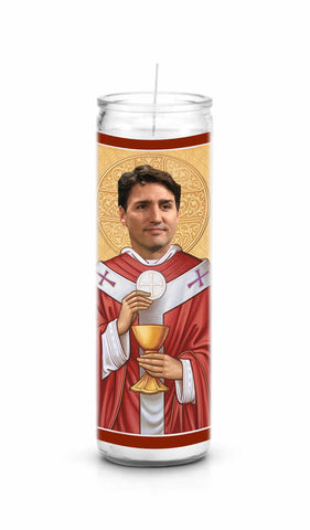 Justin Trudeau Saint Celebrity Prayer Candle gift