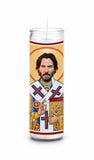 Keanu Reeves Funny Saint Celebrity Prayer Candle