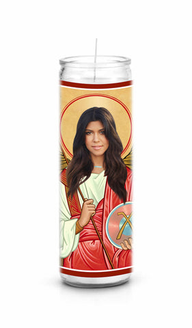 Kourtney Kardashian Saint Celebrity Prayer Candle