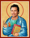 unny Matthew McConaughey celebrity prayer candle novelty gift 