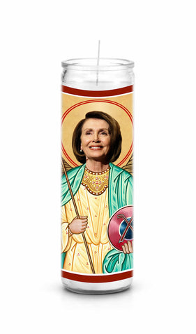 Nancy Pelosi House Speaker celebrity prayer candle
