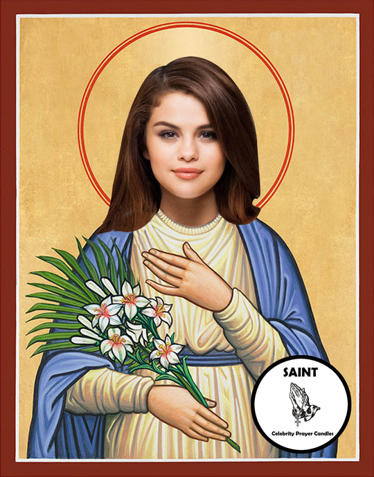 Selena Gomez Celebrity Prayer Candle Celeb Prayer Candles