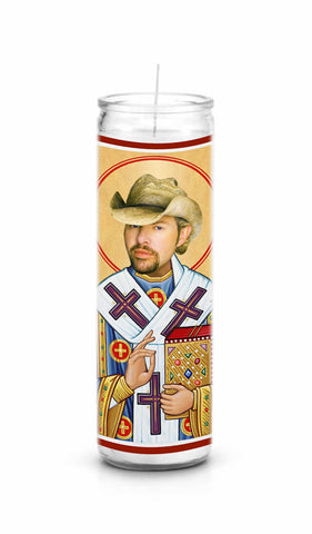 Toby Keith Saint Celebrity Prayer Candle