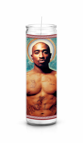 Tupac Shakur Saint Celebrity Funny Prayer Candle